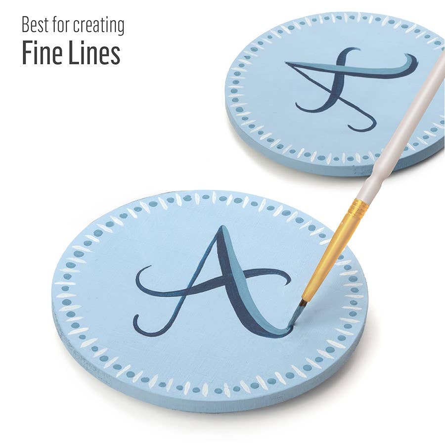 Plaid Crafts - Wholesale Paint/Wax Brush - Folkart ® Detail Brush Set, 10-Piece6