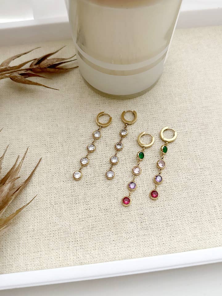 8339JE - Orecchini Rena placcati in oro per la vendita all'ingrosso da parte di Renee and Renae | Formerly The Katz Meow Creations