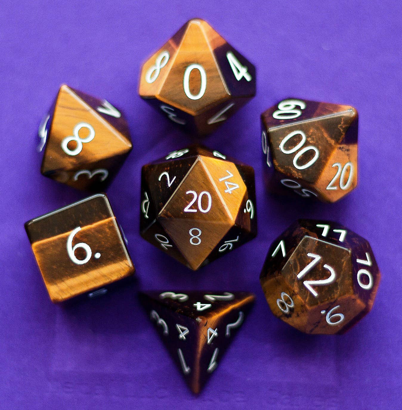 FanRoll by Metallic Dice Games - Wholesale Dice - PREMIUM Engraved Gemstone Dice (18 Options)4