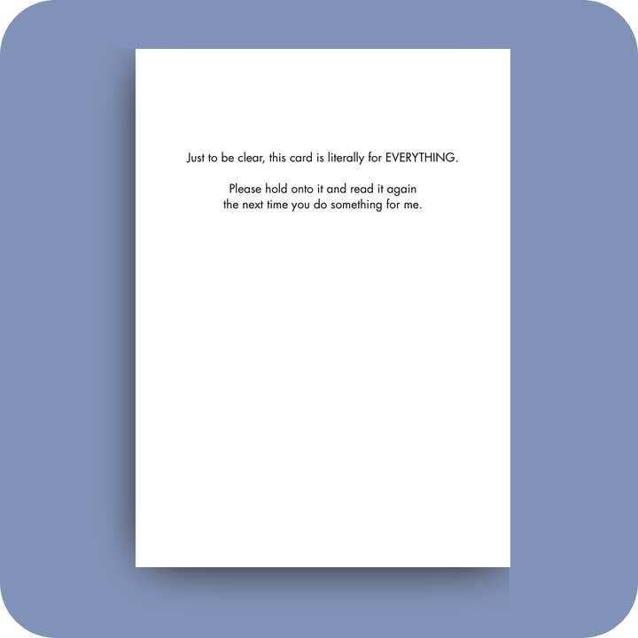 Bald Guy Greetings - Wholesale Thank You Card - #226 – Funny Thank You Card – For Everything2