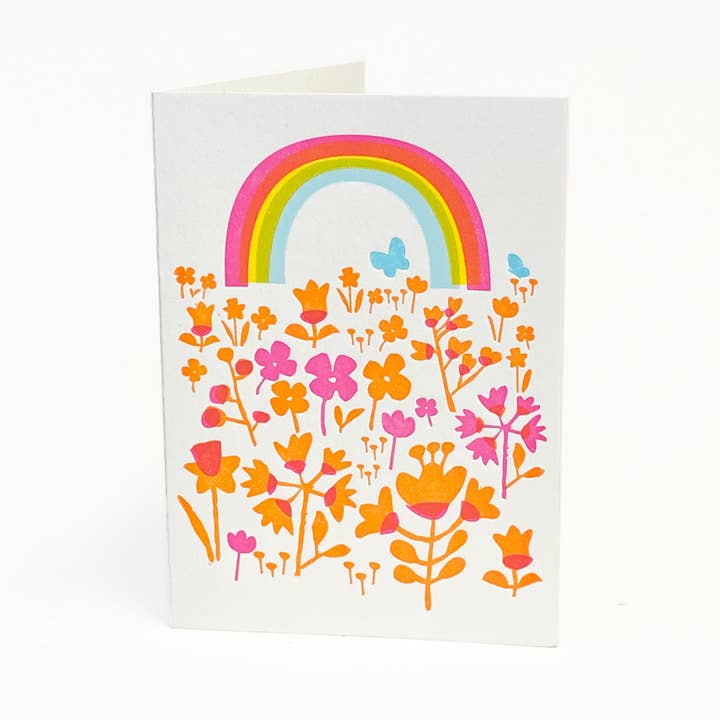 Spring Letterpress 4B card for wholesale by Ilee Papergoods