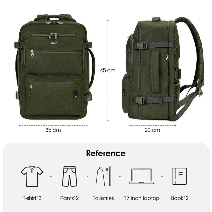 wandf - Wholesale Backpack - Unisex - Laptop Backpack 17 Inch with Wet Pocket For Spirit Airlines24