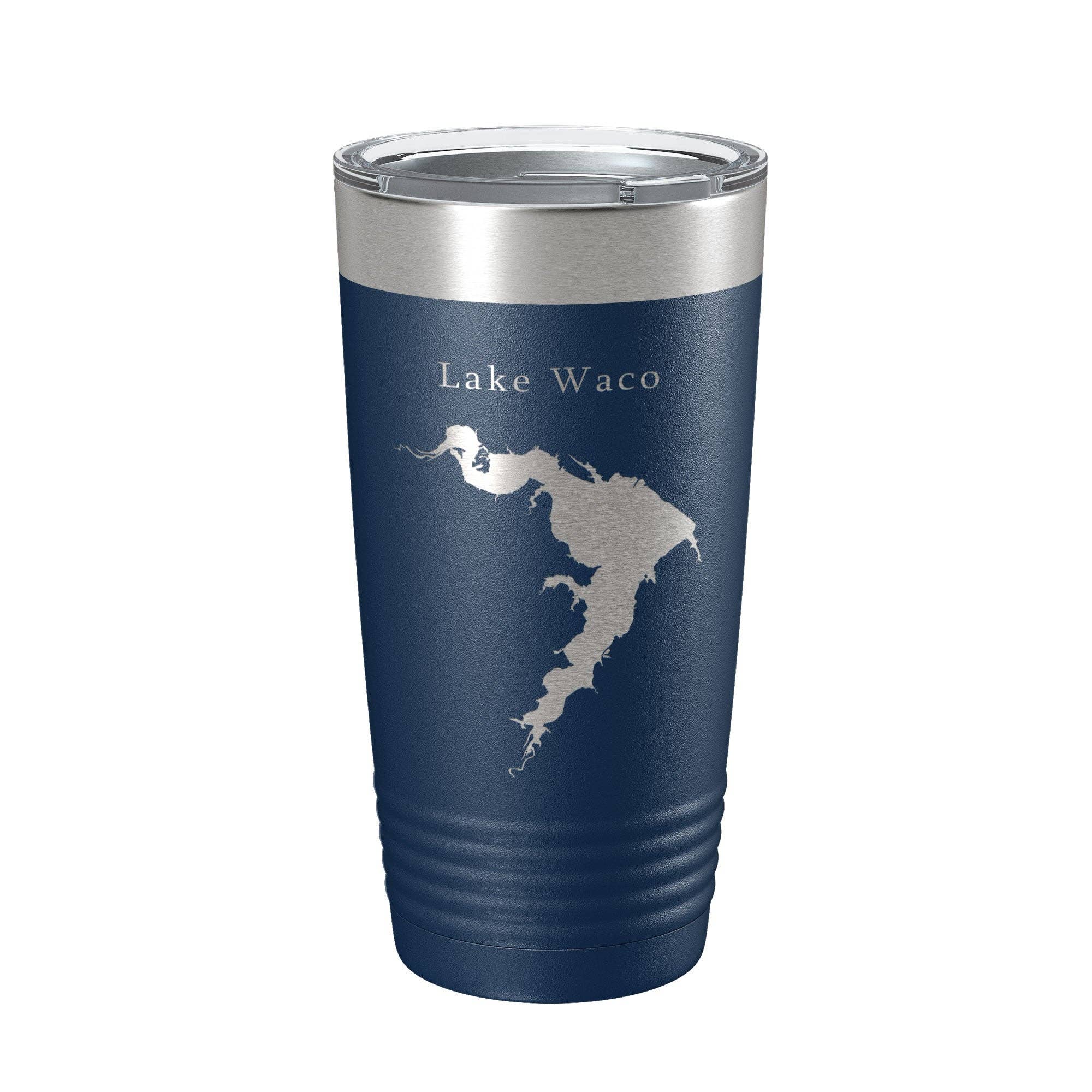 CarveBright - Venta al por mayor Vaso termo - Taza de viaje con forma de mapa de Lake Waco, aislante, grabada con láser, taza de café Texas, 20 onzas2