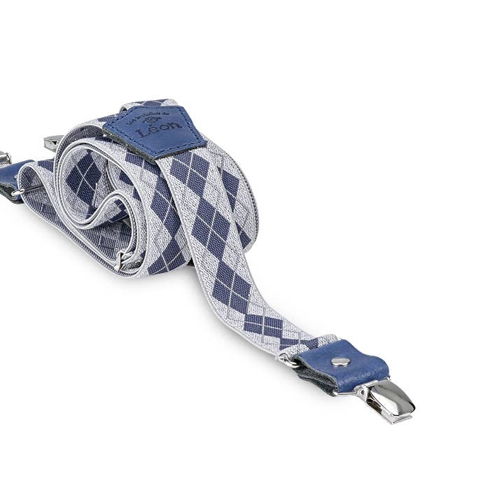 Les Bretelles De Léon - Wholesale Belt - Women's - Women's Silver Diamond Thin Suspenders