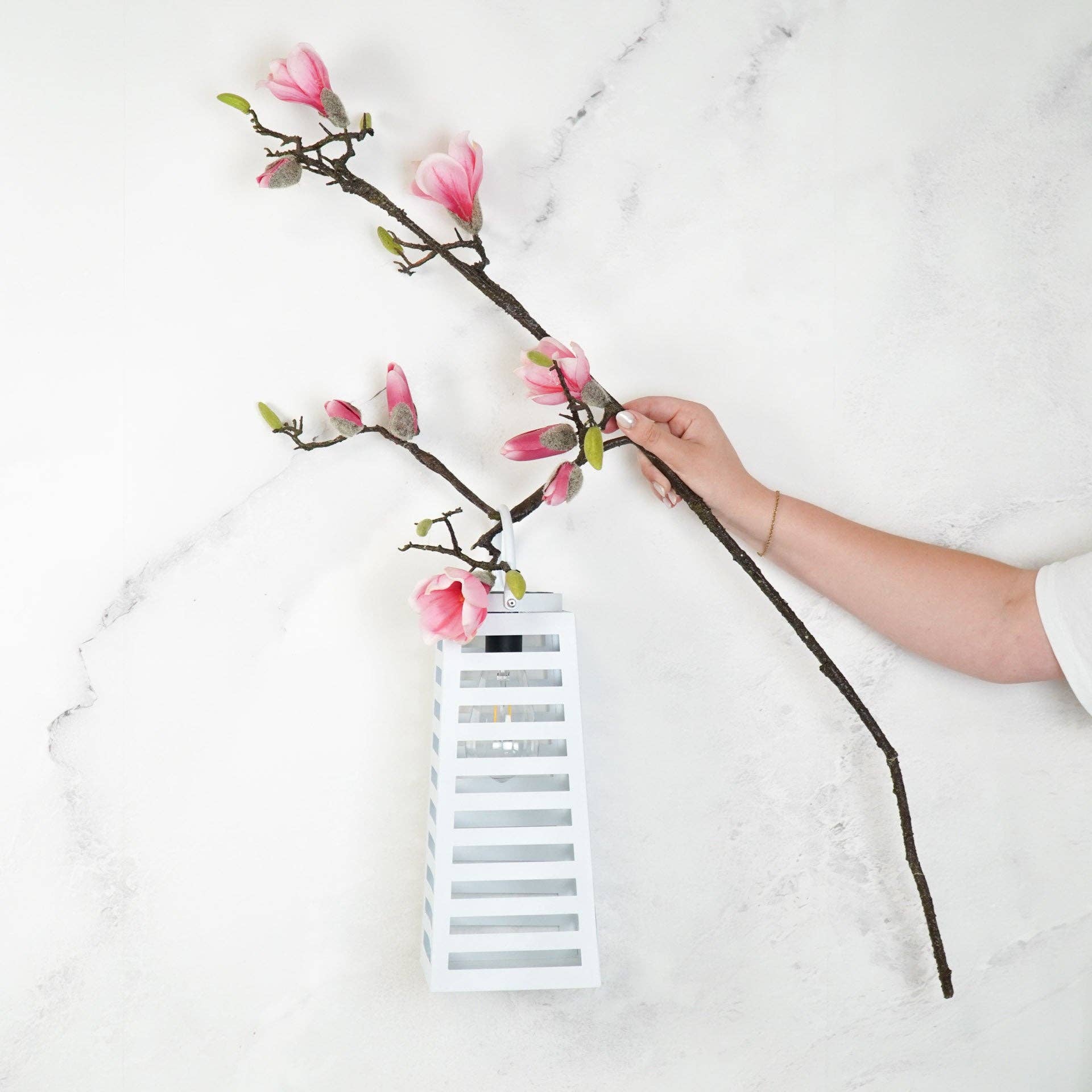 Housevitamin bv - Wholesale Lantern - Lamp- Lantern  - Solar - Metal - White - 14x32,5cm1