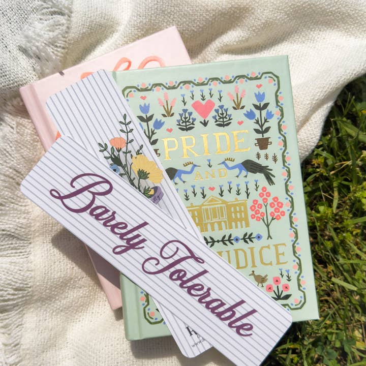 Dear Reader Designs - Wholesale Bookmark - Barely Tolerable Bookmark