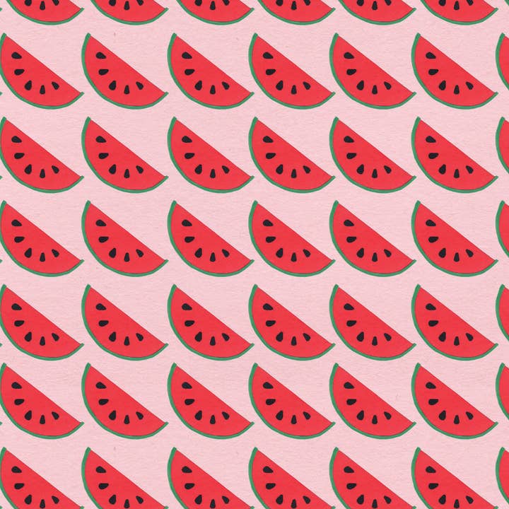 Watermelon Slice Pattern gift wrap for wholesale by LOU & LUCY PAPER GOODS