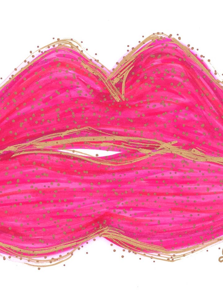 „Læbe service. Nr. 1" Galleri-kvalitet akryl blok for engroshandel hos Gallery of Good®