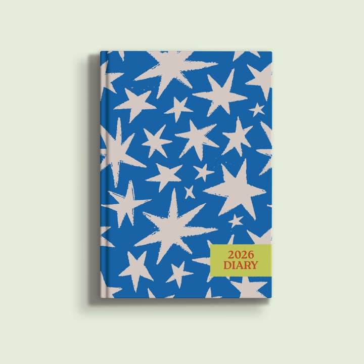 2026 Weekly Planner | Diary Agenda A5 | Cobalt Starburst for wholesale by Good Tuesday (Once Upon a Tuesday)