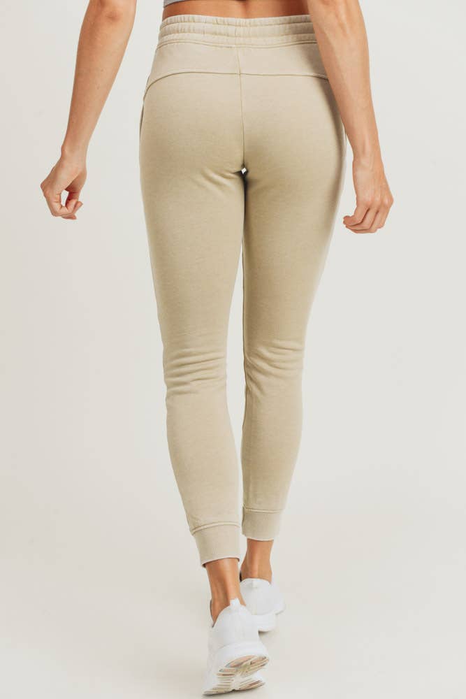 Mono B - Wholesale Athletic Sweatpants/Joggers - Women's - Skinny Fleece Joggers with Zippered Pockets1