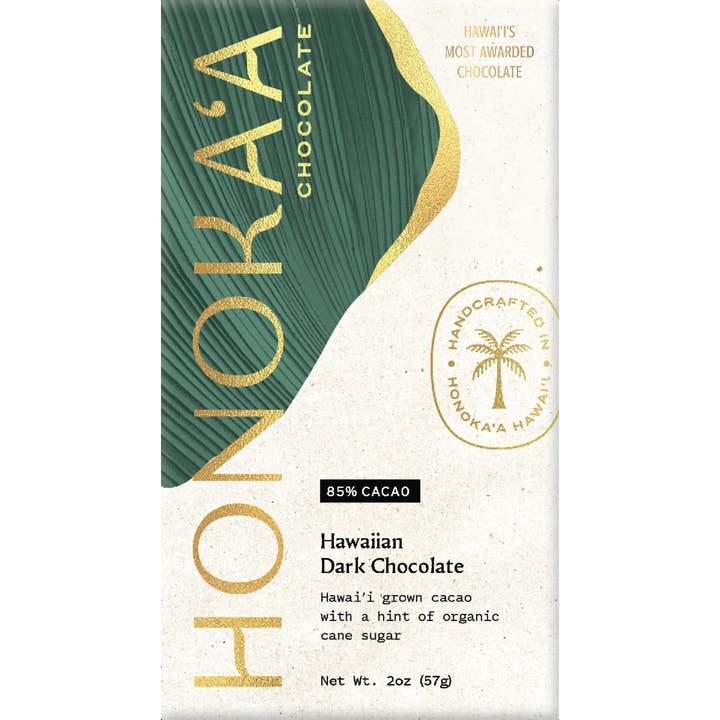 Honokaa Chocolate - Wholesale Chocolate Bar - Hawaiian Dark Chocolate 85%