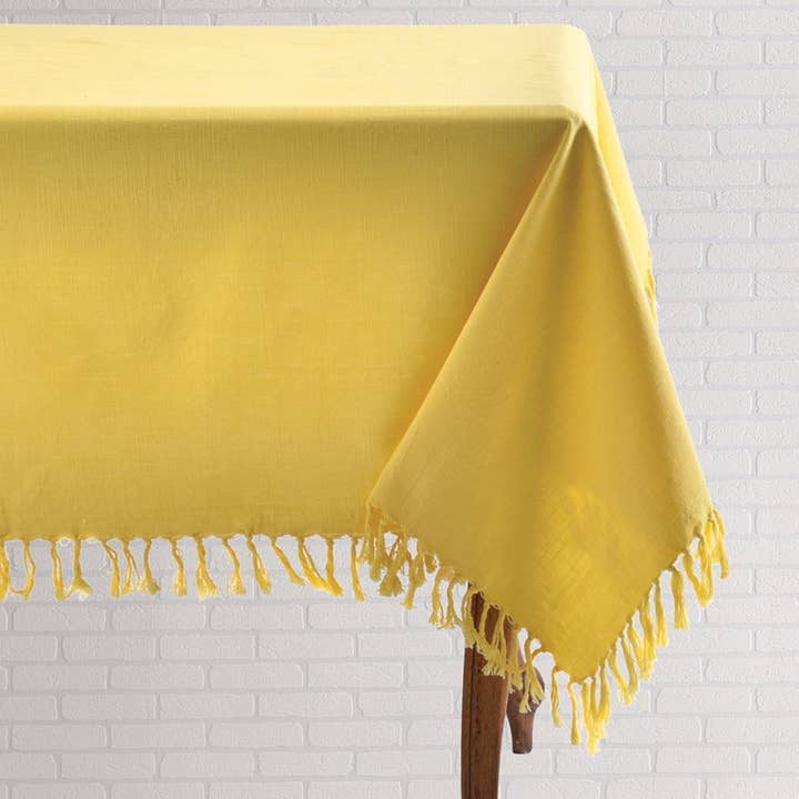 Toalha de Mesa Abby Amarela por atacado de Mahogany