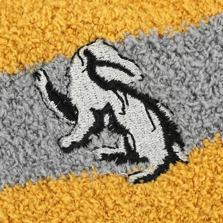 Bioworld Merchandising - Wholesale Socks - Unisex - Harry Potter Hufflepuff Badger Adult Chenille Crew Socks3