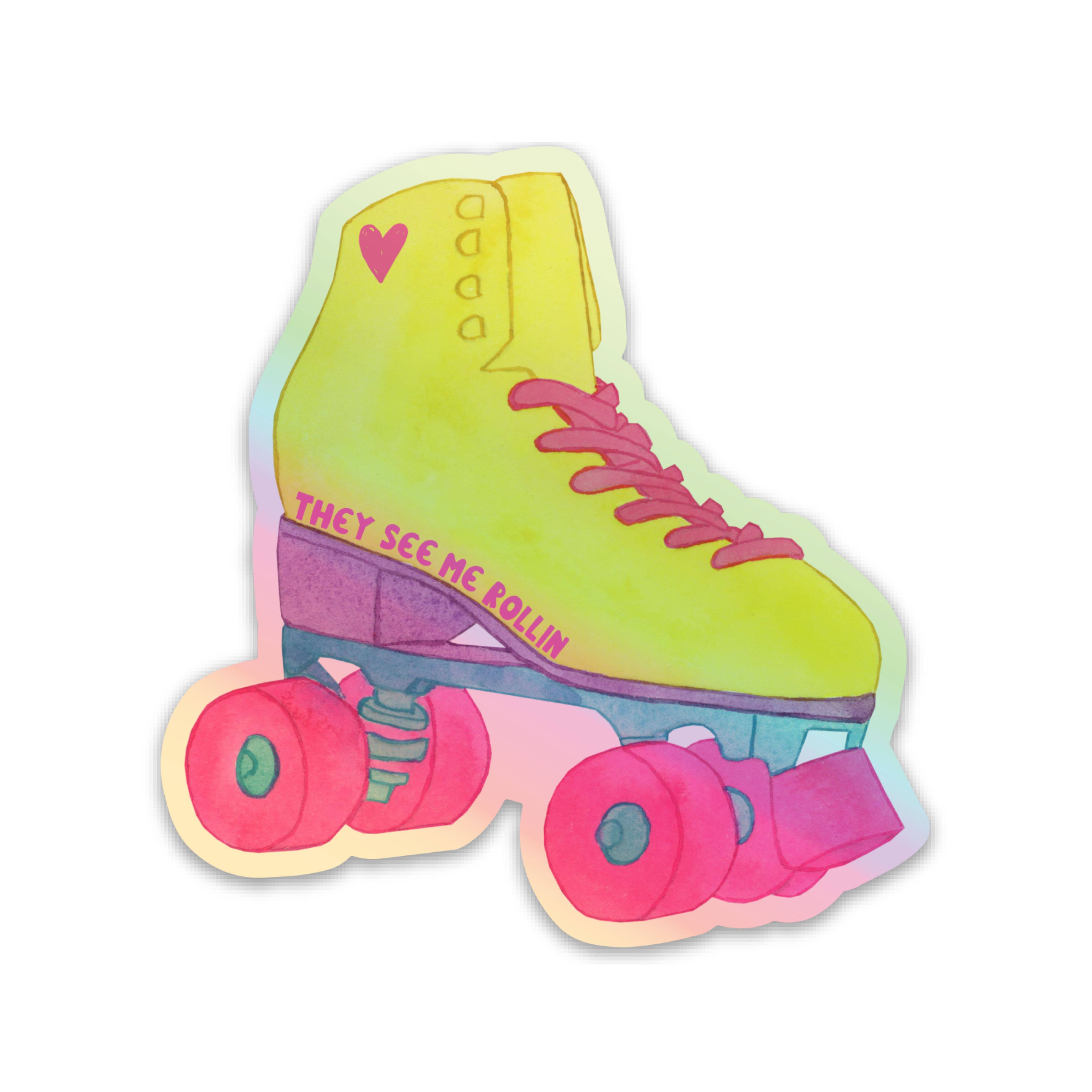 R is for Robo - Wholesale Sticker - Roller Skates Sticker Retro Stickers Nostalgia Vinyl Sticker1
