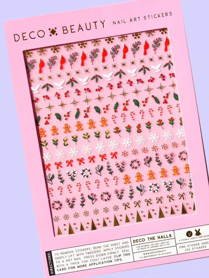 Nail Art Stickers - DECO THE HALLS (Holiday) for wholesale by Deco Beauty