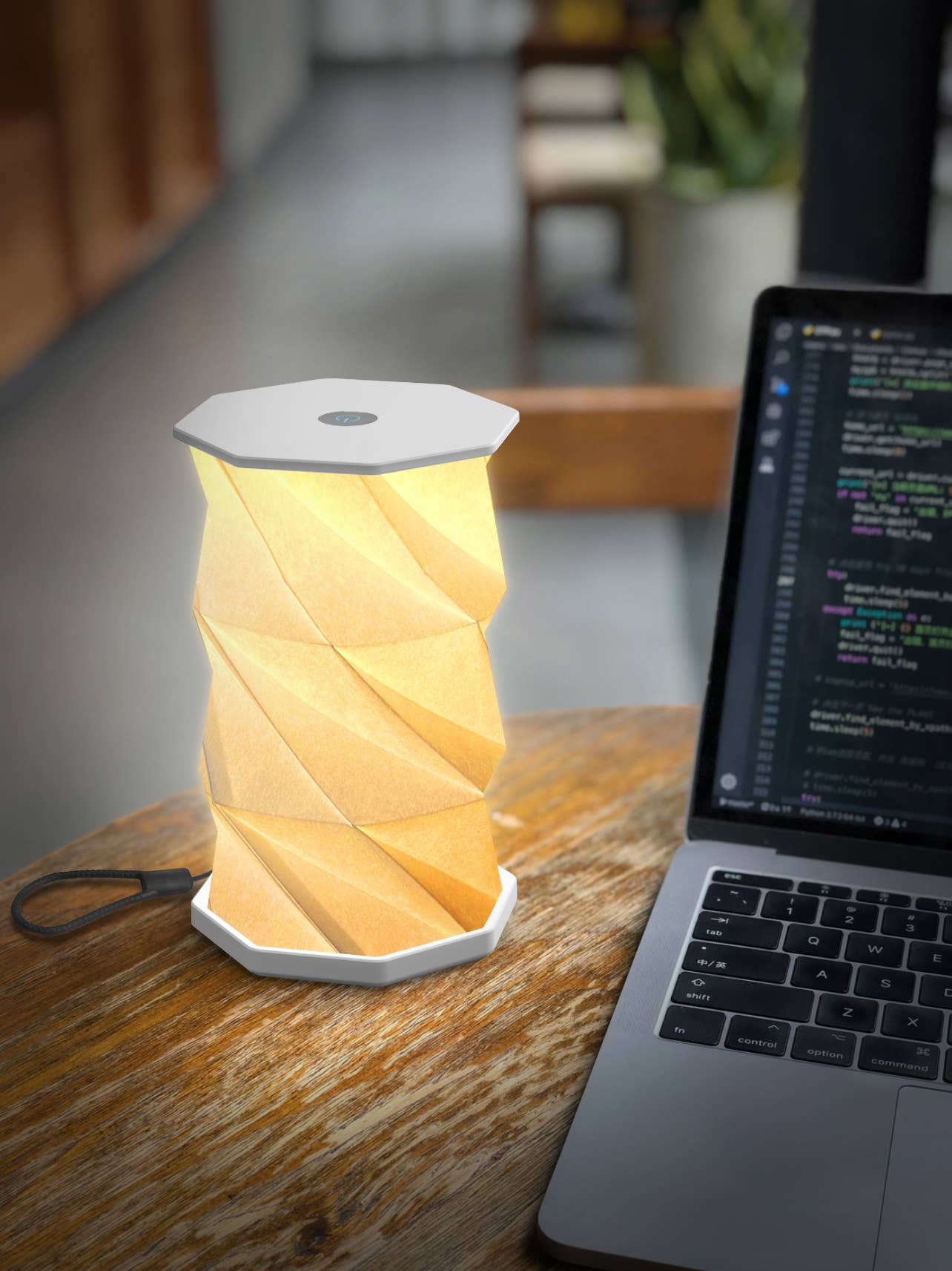 Illumates - Wholesale Accent/Desk Lamp - Illumates Blush Mini Folding Lamp2