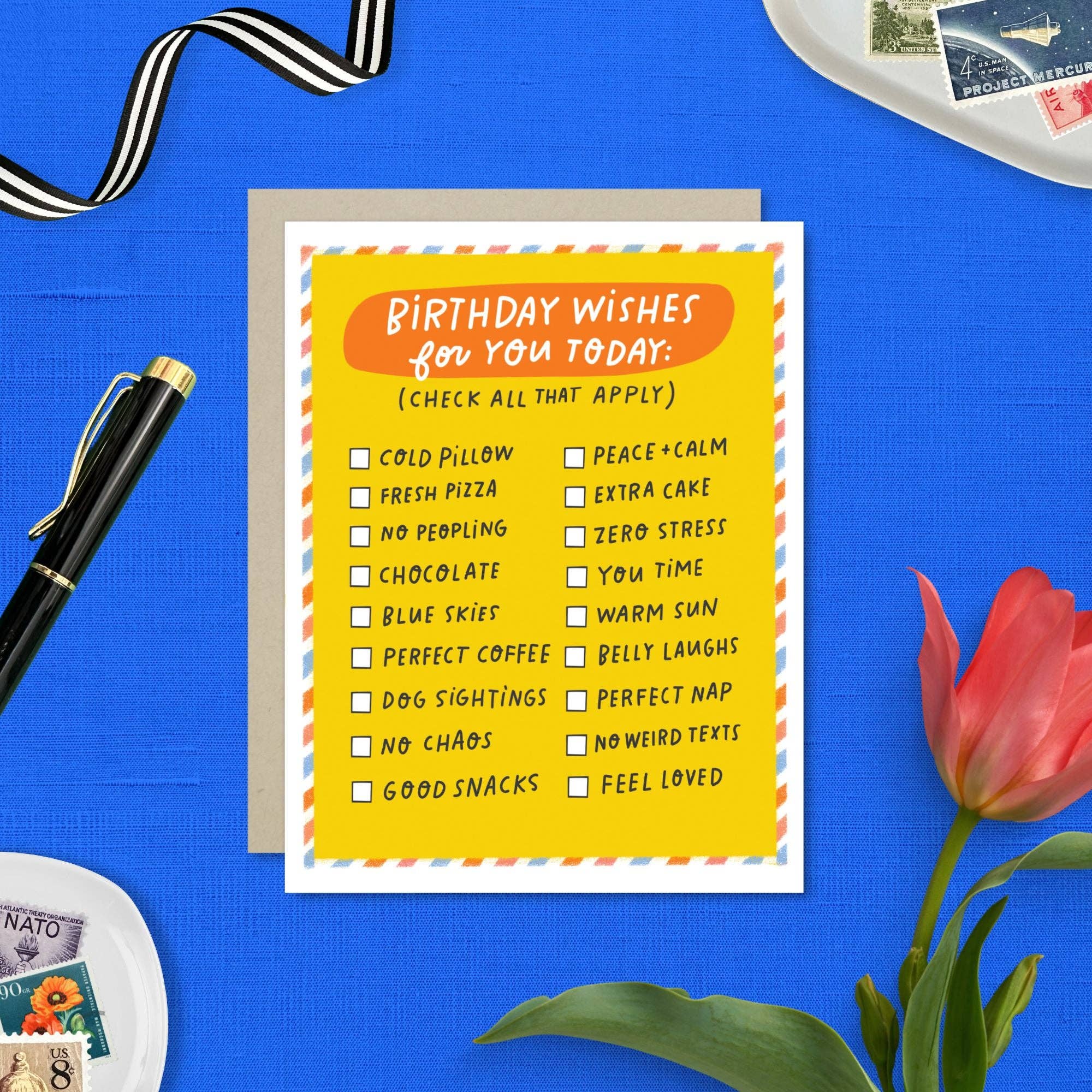 Barone and Co. - Wholesale Birthday Card - Birthday Checklist Birthday Card2