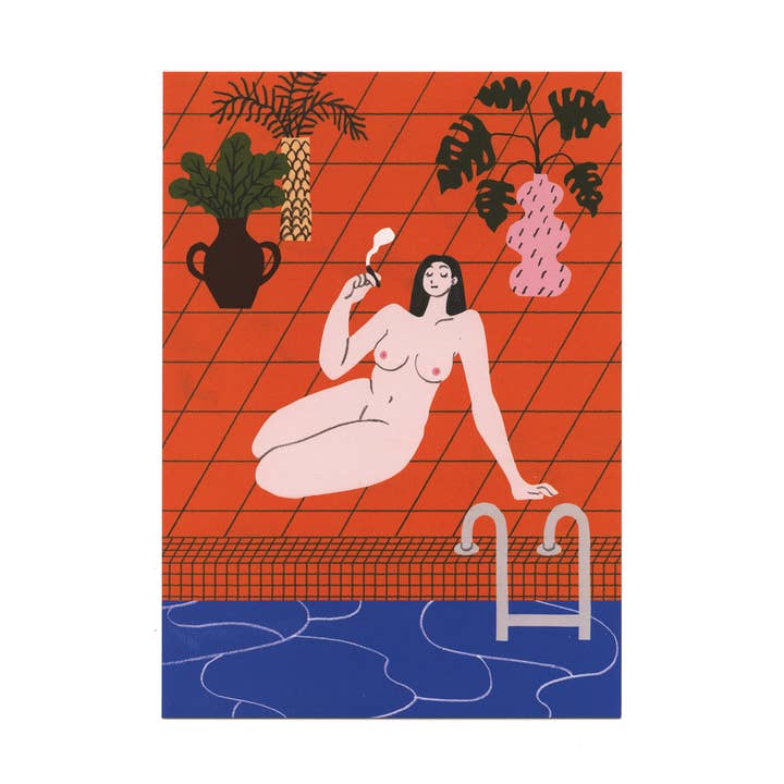 Cartão postal da piscina por atacado de Jomool Jomool