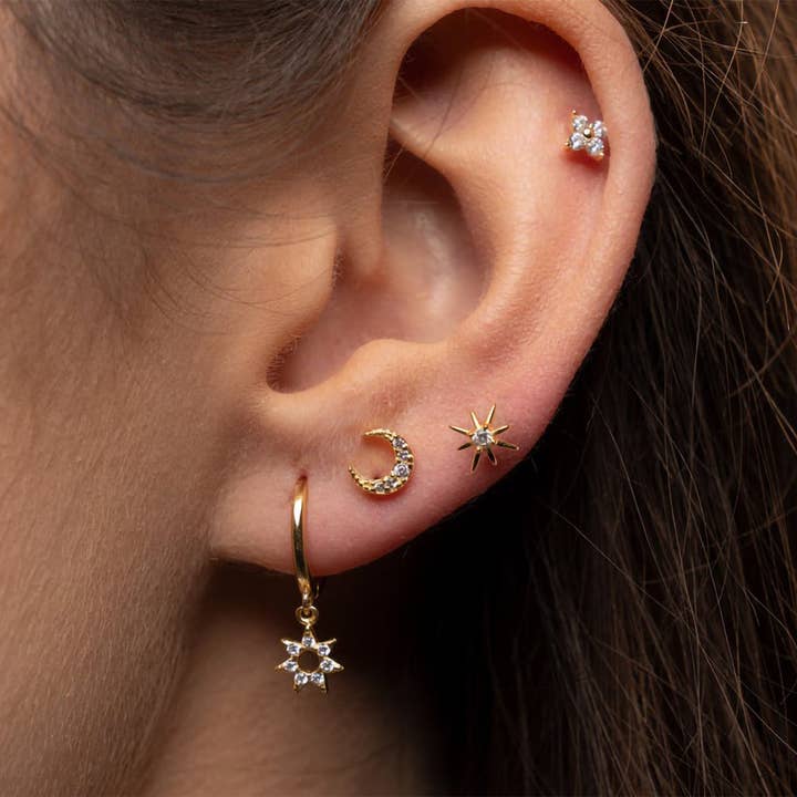 Set de boucles d'oreilles soleil pour la vente par Diat