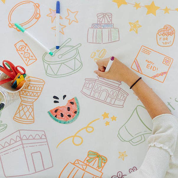 Eid Celebration Washable Tablecloth for wholesale by Amasi Decor