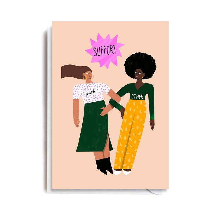 Support Each Other - Everyday Greeting Card for wholesale by Nelson Line