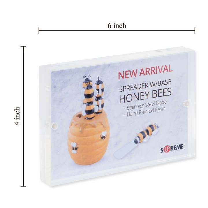 Supreme Housewares - Vente Cadres photos - Cadres photo en acrylique à bloc magnétique de 4 pouces x 6 pouces1