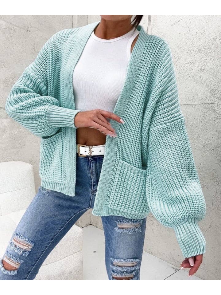 ESTEE BROWN - Wholesale Cardigan - Women's - Short knitted cardigan - 61572