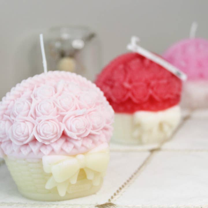 Luxuriöser großer Rosenstrauß, natürliches Sojawachs, Kokos-Sojawachs, zur Geschlechtsangabe, Geburtstag, Hochzeit. für den Großhandel von Soanna Candle Co.