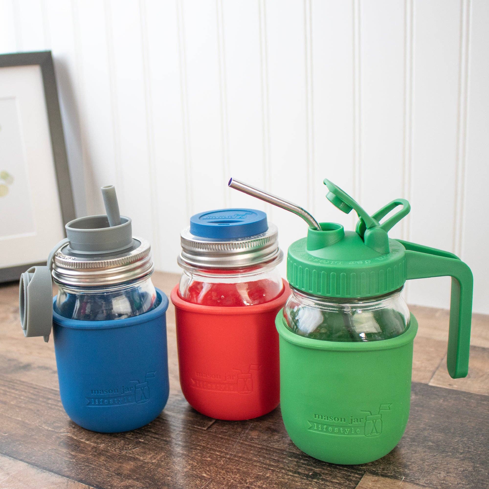 Mason Jar Lifestyle - Wholesale Drink Huggers & Koozies - Silicone Sleeve for Regular Mouth Pint 16oz Mason Jars27