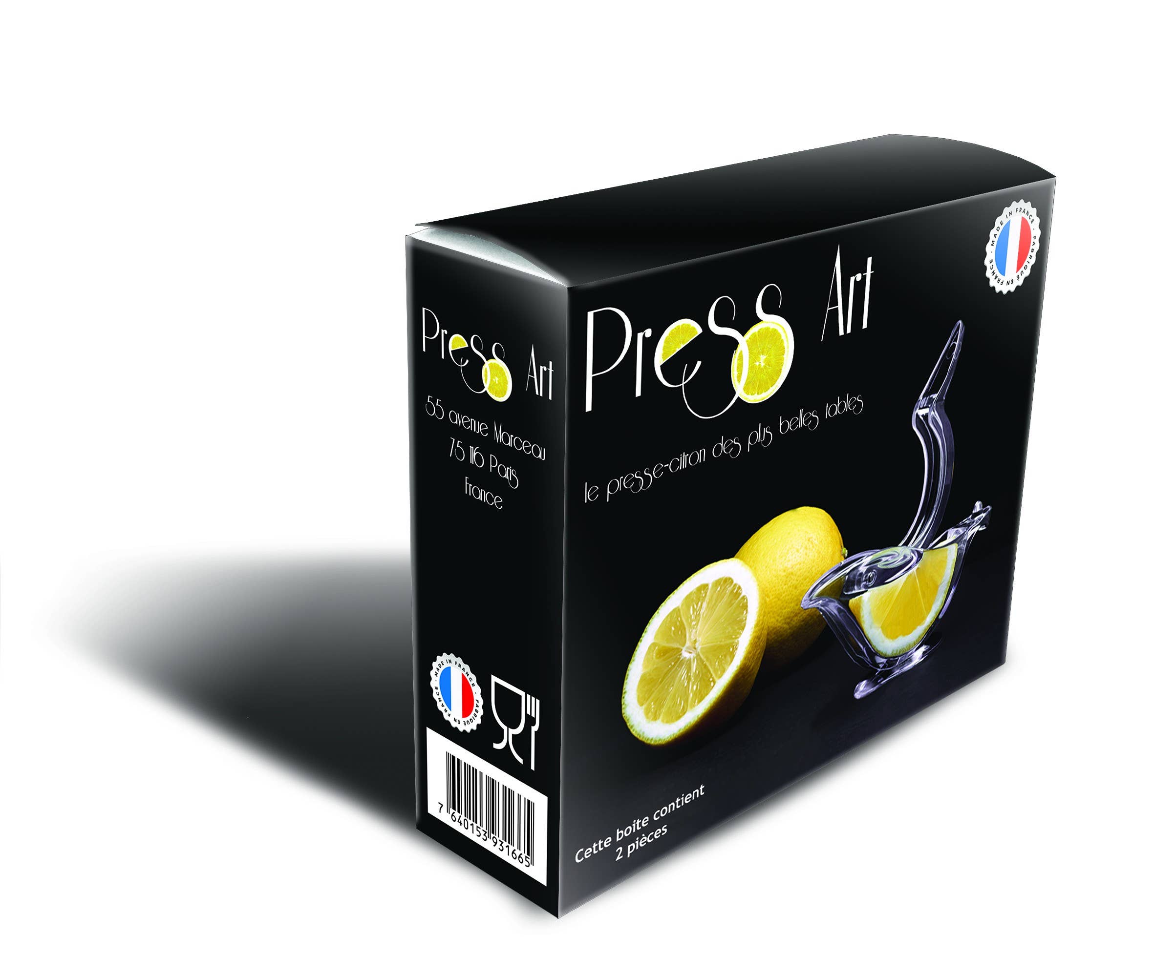 Press Art - Venta al por mayor Exprimidores - Prensa de Limón Press Art - Caja con 2 unidades (idea de regalo)2