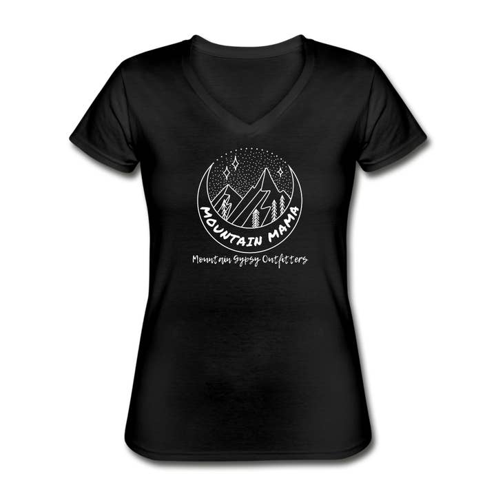 Mountain Mama V-neck Tee for wholesale by Mountain Gypsy Outfitters
