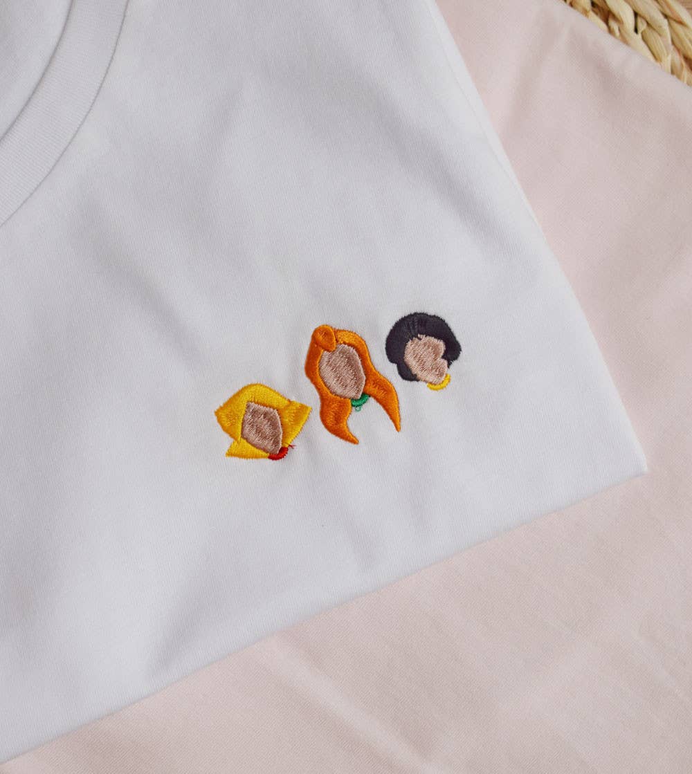 Juste un t-shirt – wholesale T-shirt (utan tryck) – Dam – Broderad t-shirt – Totally Spies