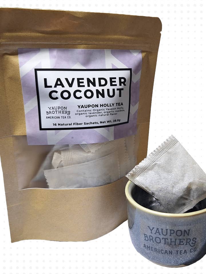 Yaupon Tea - Lavender Coconut - ZipPacket 16 for wholesale by Yaupon Brothers American Tea Co.