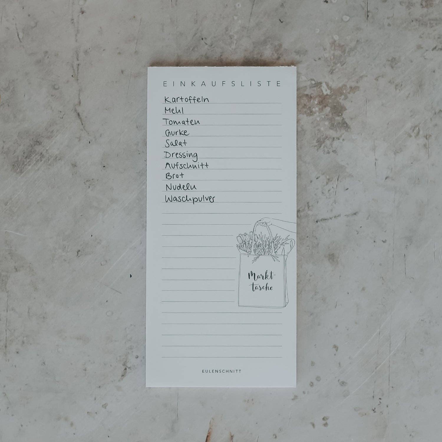 Eulenschnitt - Wholesale Notepad - Block shopping list (PU = 10 pcs)1