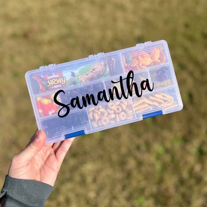 Custom Snackle Box, Kids Travel Snack Container for wholesale by The Game Day Family