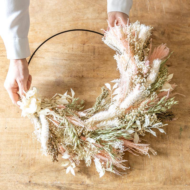 Réconciliation Végétale - Wholesale Wreath - Heidi dried flower wall wreath0