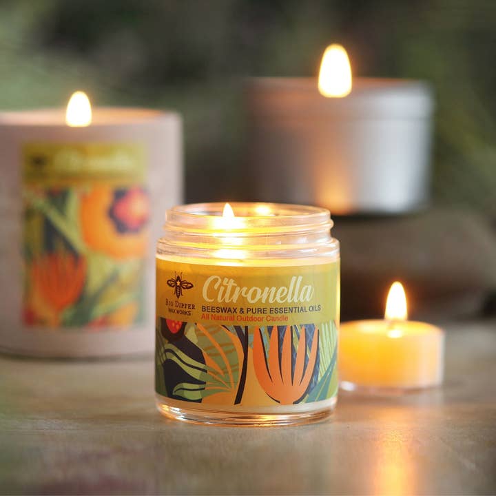 Big Dipper Wax Works - Wholesale Outdoor Candle - Citronella Candle – Beeswax Blend – Apothecary Glass – 3.2oz2