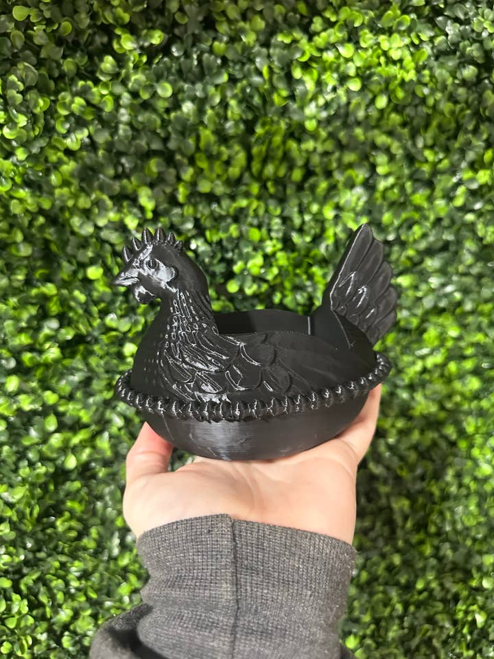 Hen On Nest Soap Holder - Black for wholesale by SMR Wholesale
