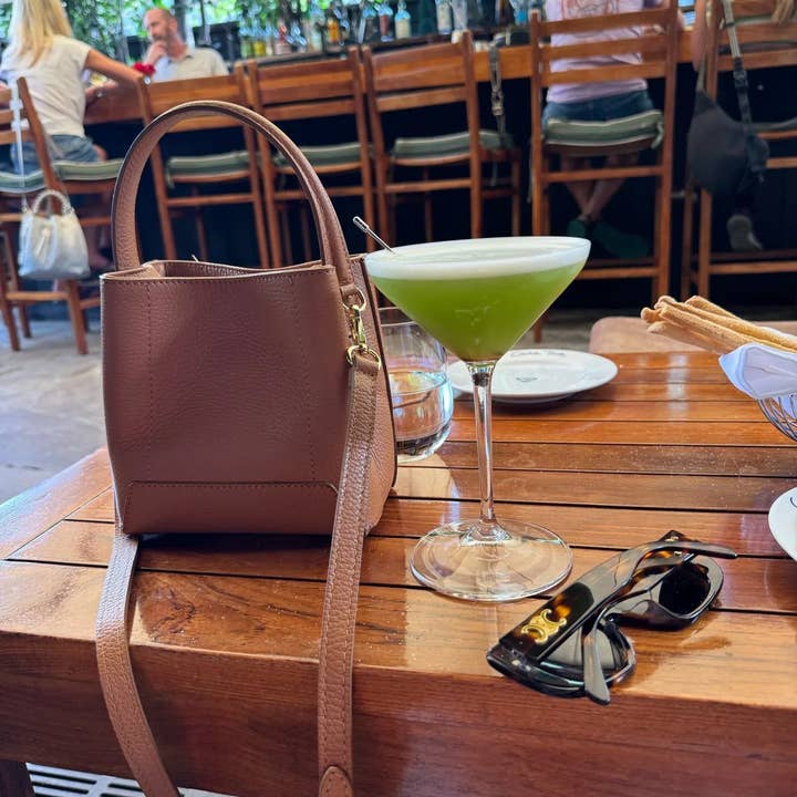 High crafty – wholesale Top handle bag – women's – Triple R Mini Bag – Limited Edition Moroccan Pebbled Leather2