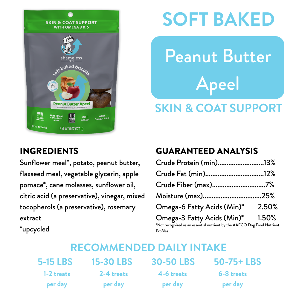 Shameless Pets - Wholesale Pet Treats - Dog - Peanut Butter Apeel Soft Baked Dog Treats3