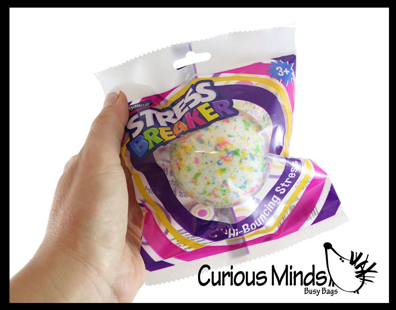 Curious Minds Toys - Wholesale Stress Relief Ball/Dough - 1 Jaw Breaker Stress Ball - Candy Durable Soft Bouncy Ball3