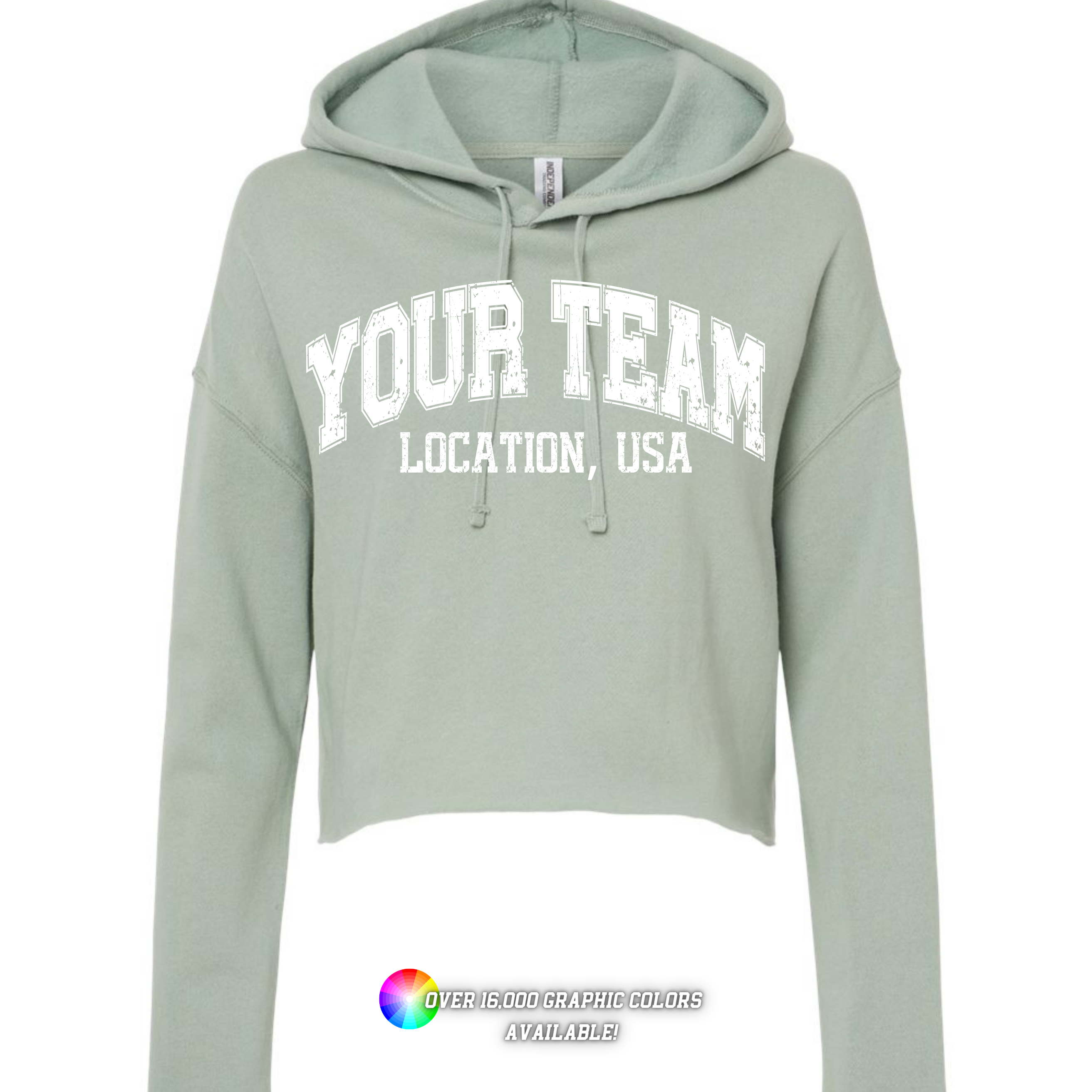 Faith & Life Christian Brands – Engroshandel Grafisk Sweatshirt - Dame – Skræddersyet mærket logo atletisk kort hættetrøje spirit wear2