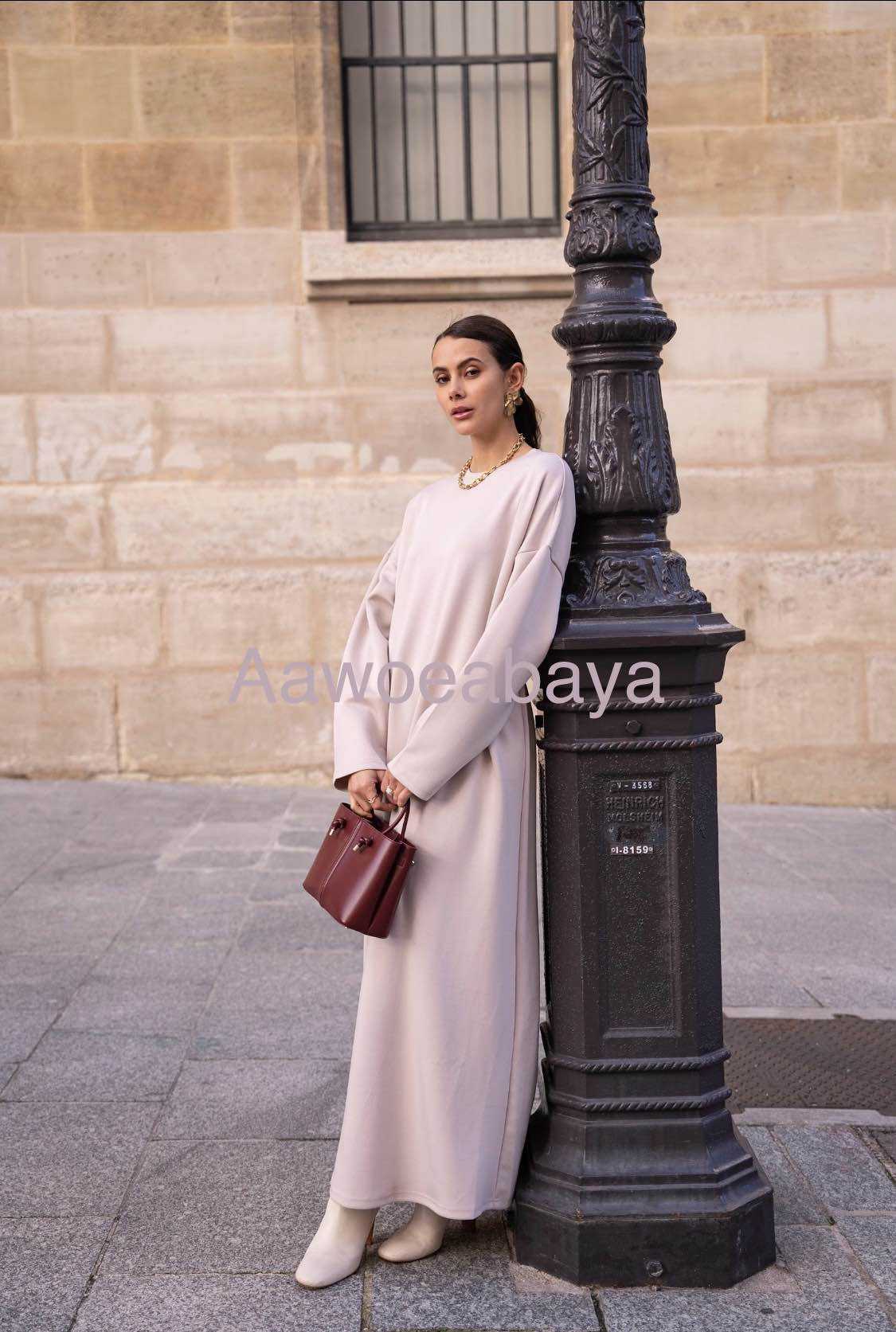 Aawoe Abaya – wholesale Hijab – Women’s – Elegant Abaya Dress With Long Sleeves - 2442-ROB0