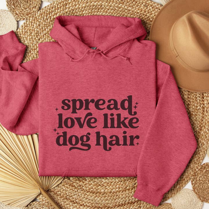 Extiende el amor como el pelo de perro Sudadera gráfica divertida para venta al por mayor de Trendznmore - Modern Graphic Apparel