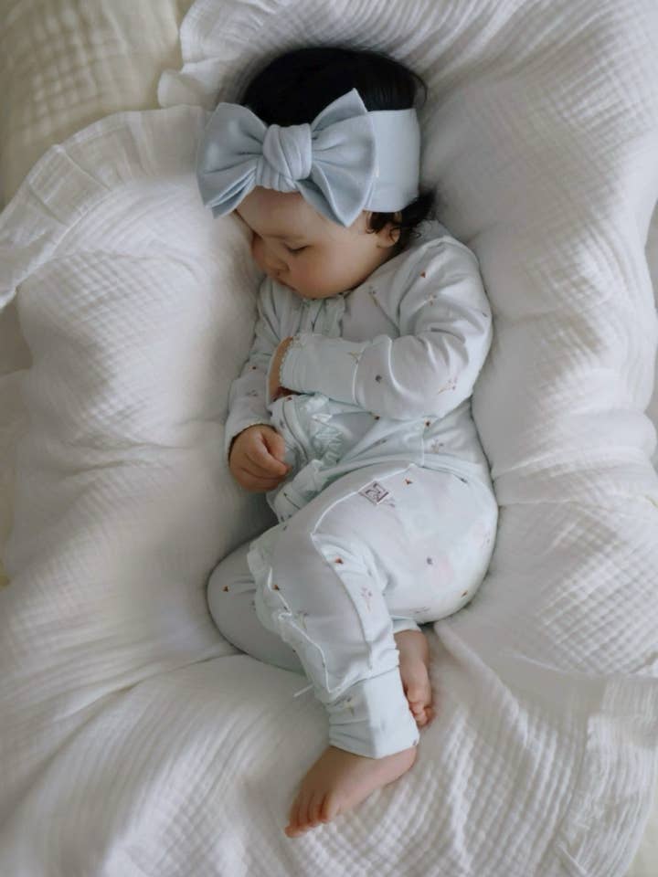 Bamboo/Organic Cotton Growsuit - Bluebells for wholesale by Elke & Indigo