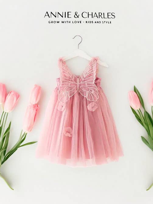 Annie & Charles – wholesale Dress – Baby – Annie & Charles® tulle dress PAPILLON4
