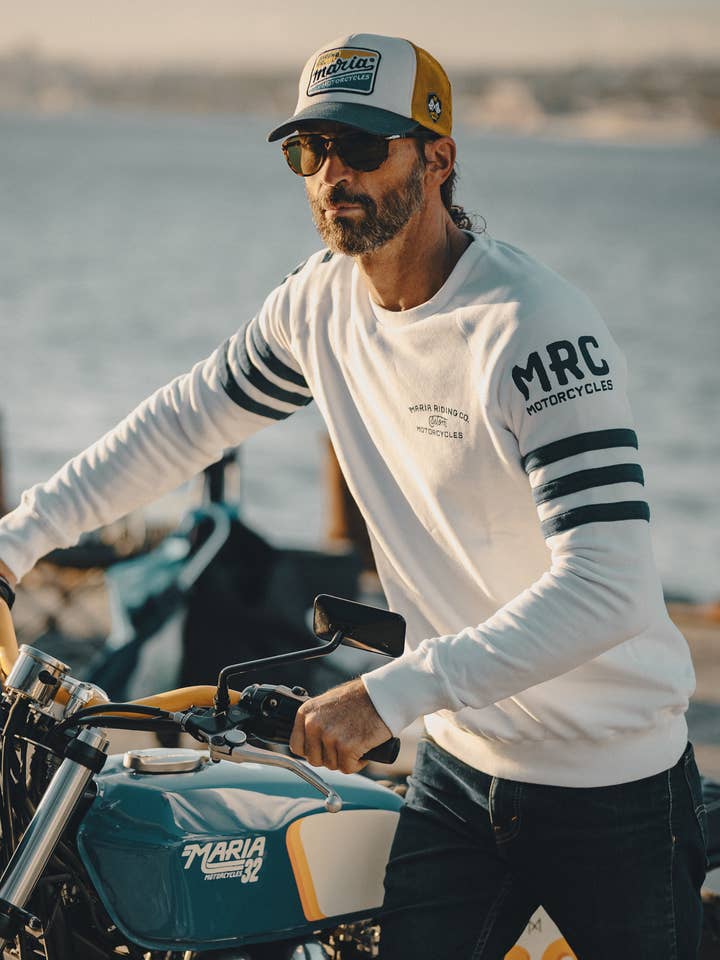 Sweatshirt d'hiver SPADES blanc pour la vente par Maria Riding Company