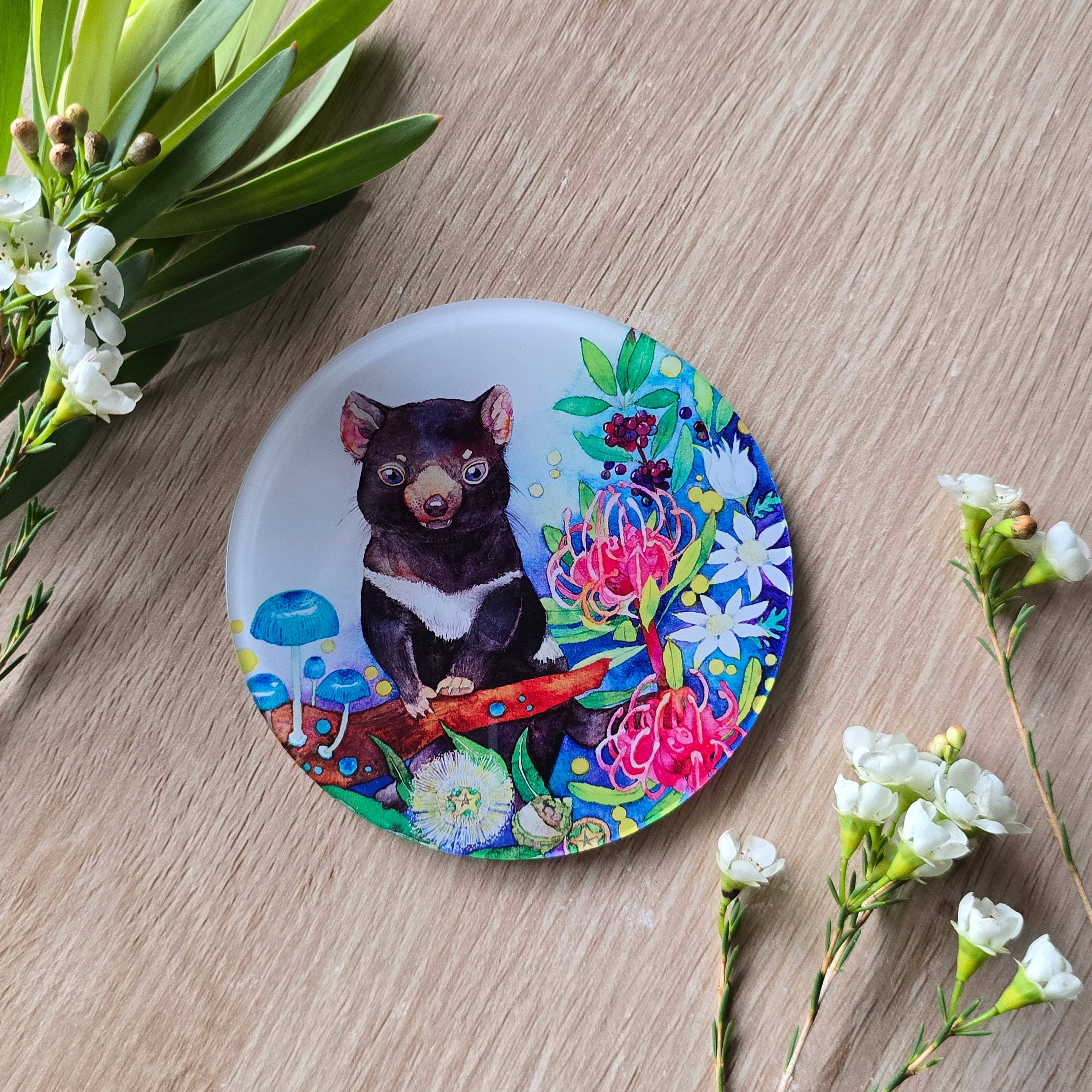 Watercolour By Cat - Wholesale Coasters - Australian Animal Art Coaster5