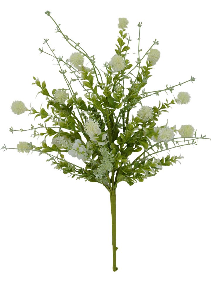 19 IN CREAM MIXED THISTLE BUSH - 64839-CR for wholesale by General Wholesale Inc