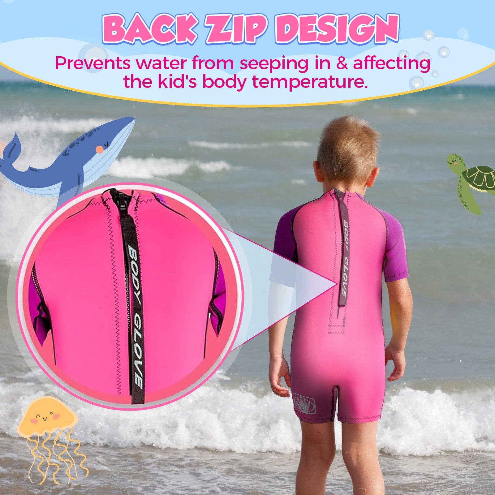 Sixale - Wholesale Wetsuit - Kids - Body Glove Pro 3 Kids Wetsuit 2mm Children's Shorty Wetsuit6